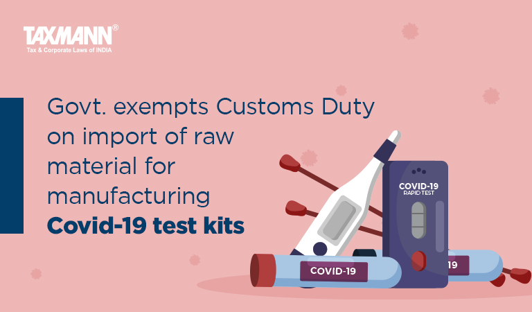 Customs Duty on COVID-19 Test Kits