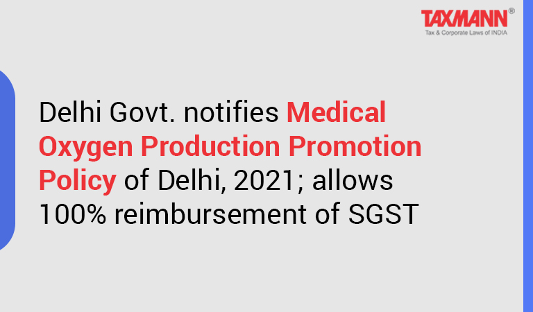 Medical Oxygen Production Promotion Policy