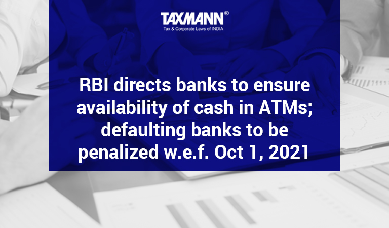 RBI directs banks to ensure availability of cash in ATMs