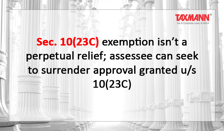 Sec. 10(23C) exemption