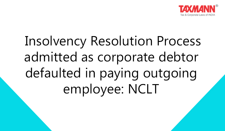 Corporate insolvency resolution process