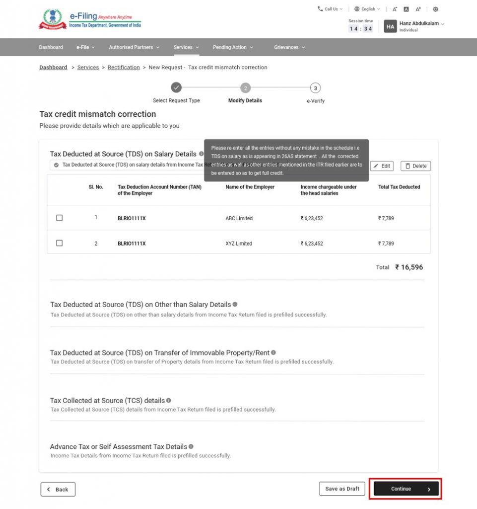 Tax Credit Mismatch 26as Financial Statement Canariasgestalt