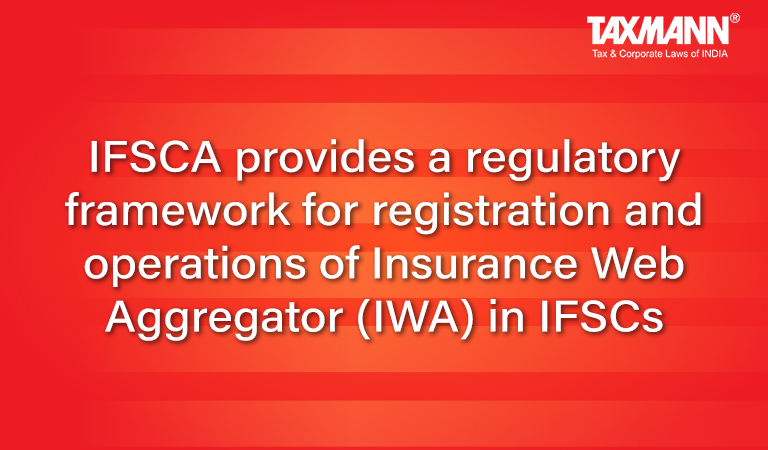 Insurance Web Aggregator; IFSCA