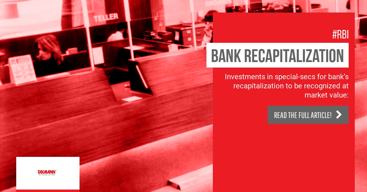 investment for bank recapitalization; RBI news;