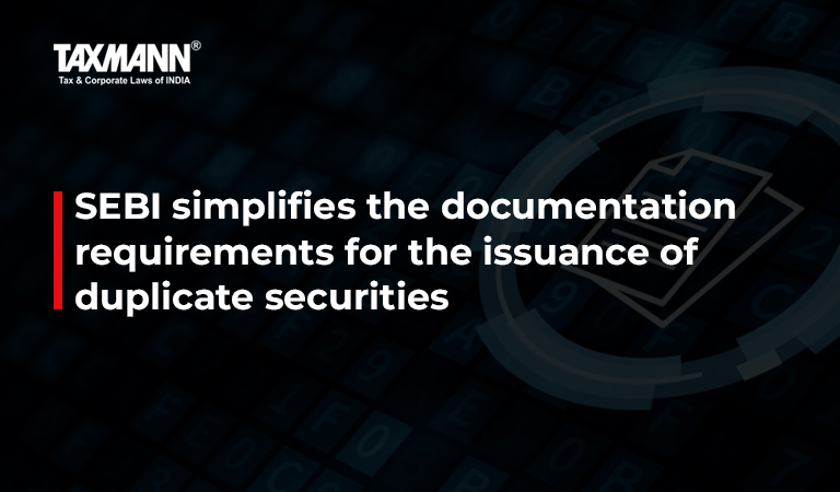 issuance of duplicate securities