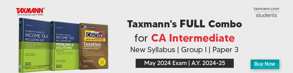 Taxmann's FULL COMBO | CA Intermediate | New Syllabus | May 2024 Exams – Group I | Paper 3