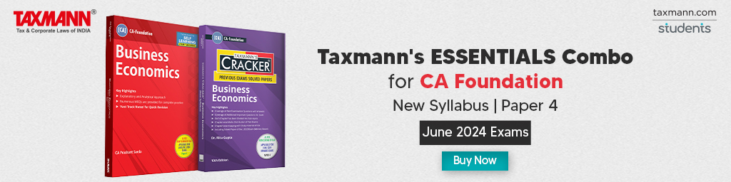 Taxmann's ESSENTIALS Combo | CA Foundation | New Syllabus | June 2024 Exams – Paper 4