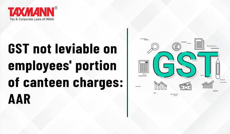 GST on Canteen service