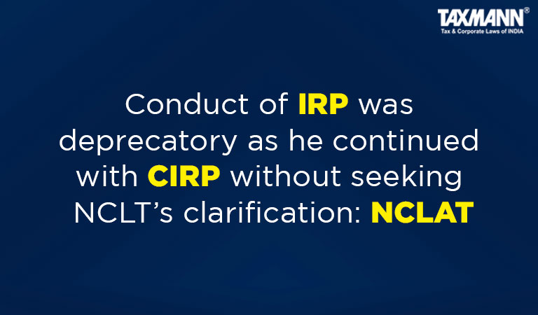 Conduct of IRP