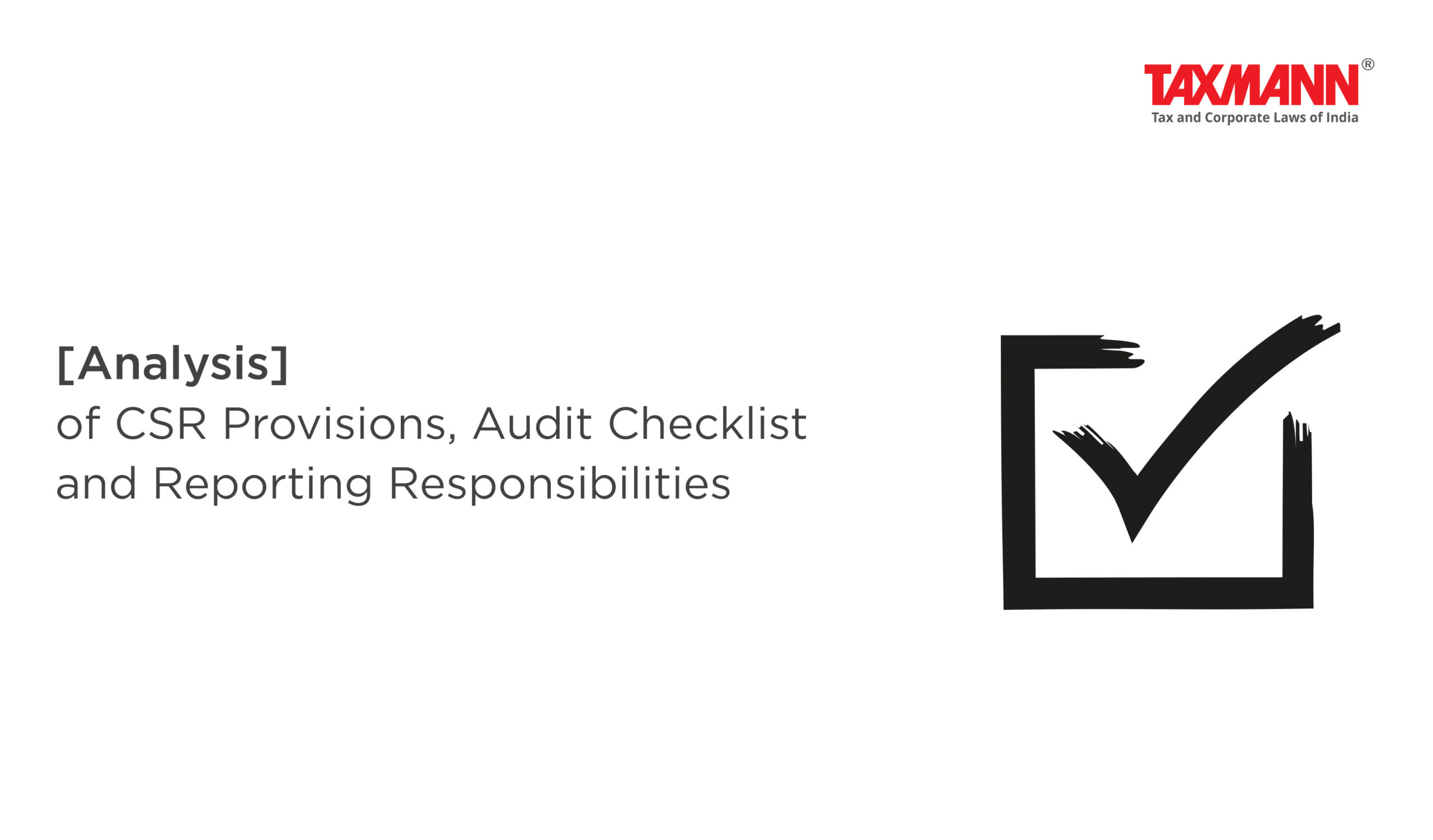 Audit Checklist for CSR Provisions