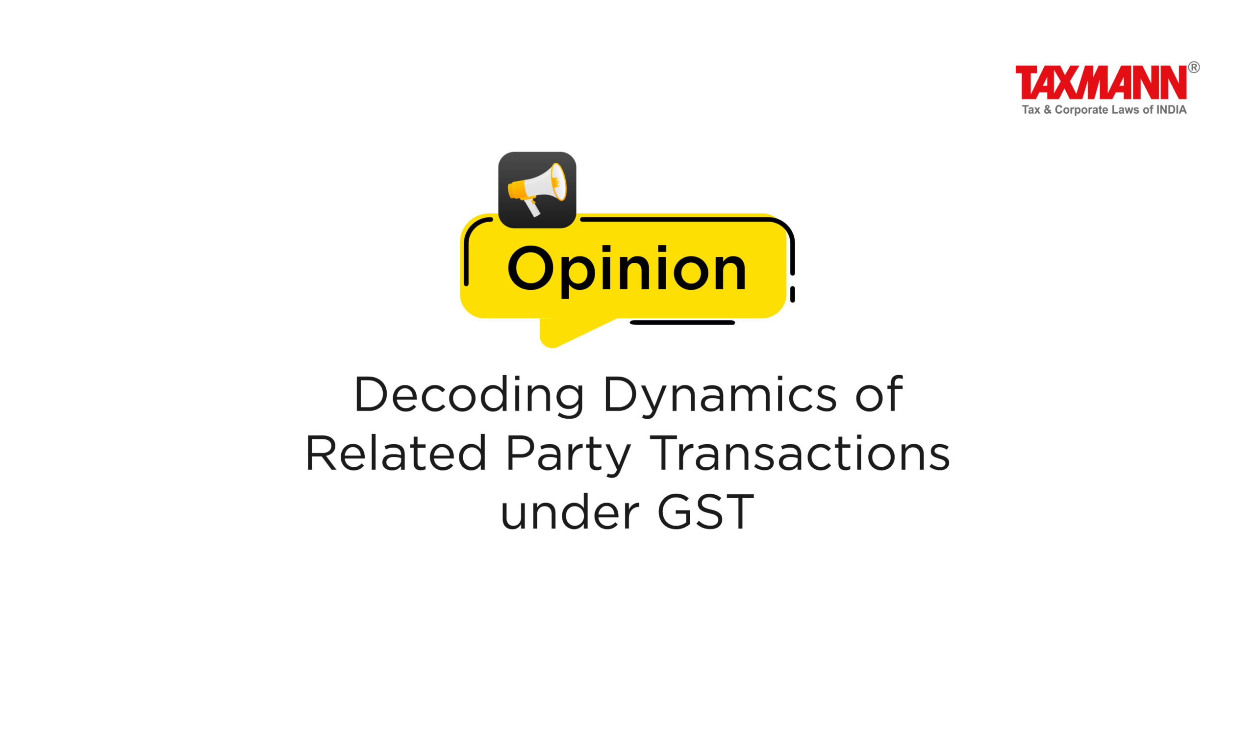 Related Party Transactions under GST