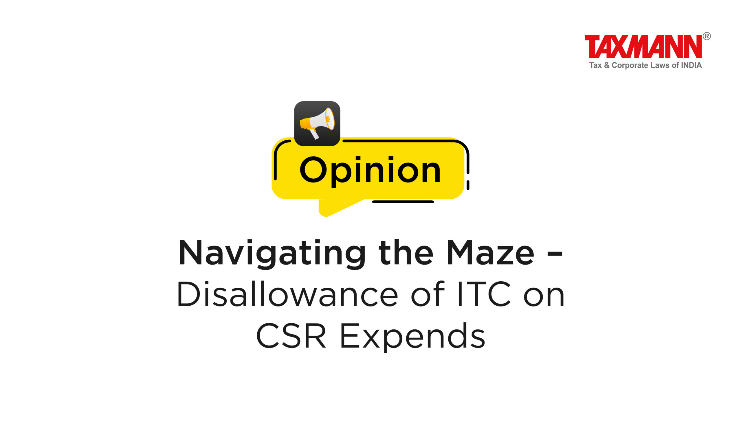 ITC on CSR expends