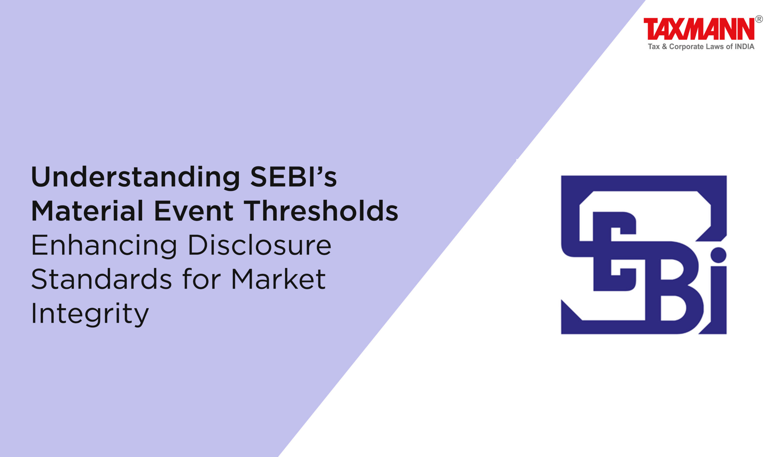 SEBI's Material Event Thresholds
