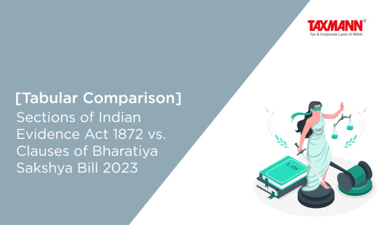 [Tabular Comparison] Sections Of Indian Evidence Act 1872 Vs. Clauses ...