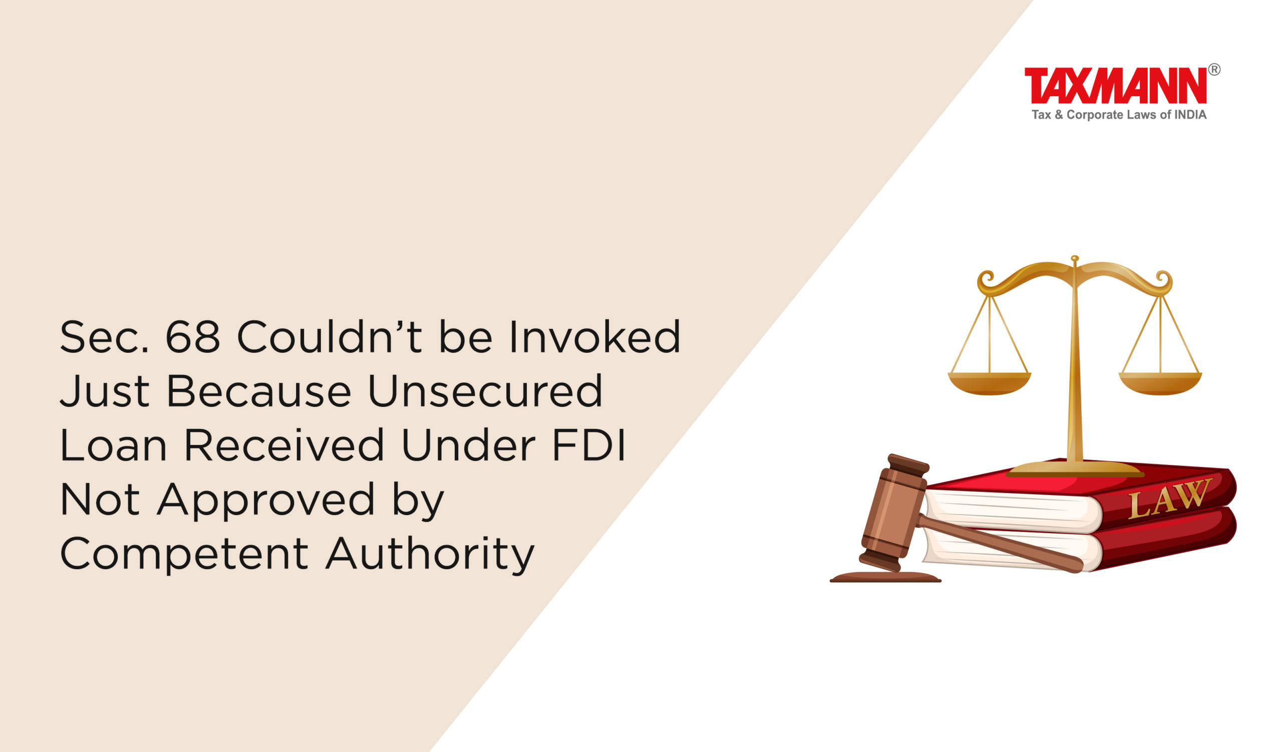 Unsecured loan under FDI