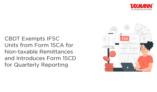 Form 15CD; IFSC