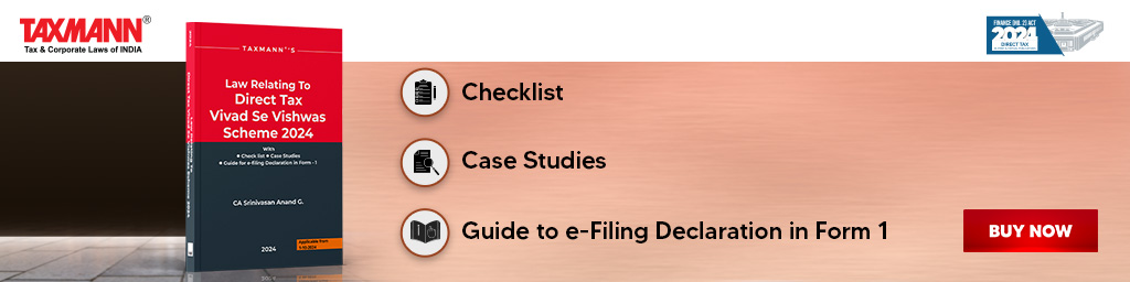 Taxmann's Law Relating To Direct Tax Vivad Se Vishwas Scheme 2024