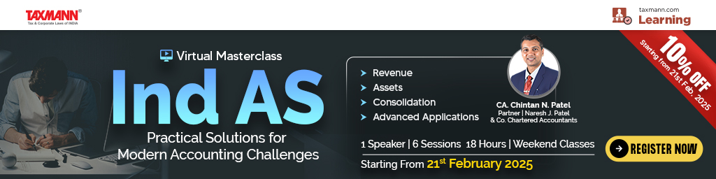 Taxmann's [Virtual] Masterclass | Ind AS Practical Solutions for Modern Accounting Challenges